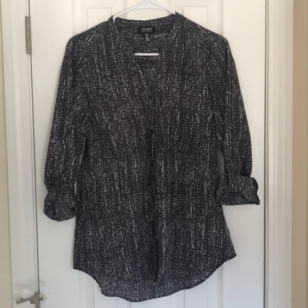Jones New York Black / White Blouse